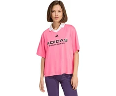 Adidas Tiro Q4 moteriški marškinėliai rožiniai JN2747