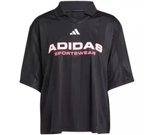adidas Tiro Q4 Moteriški Polo Marškinėliai Juodi JN2749