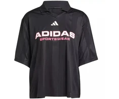 adidas Tiro Q4 Moteriški Polo Marškinėliai Juodi JN2749
