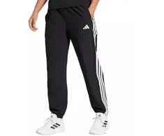 adidas Train Essentials 3 juostelių austinės kelnės moterims, juodos JI8313