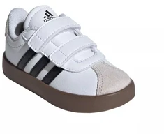 Adidas VL Court 3.0 vaikiški batai riedlenčių sportui, balti ir pilki, ID9157
