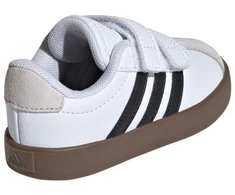 Adidas VL Court 3.0 vaikiški batai riedlenčių sportui, balti ir pilki, ID9157