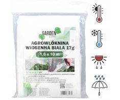 Agroplėvelė 1,6 x 10 m pavasarinė balta 17 g/m²