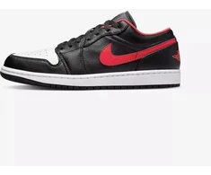 Air Jordan 1 LOW Juodos/Ugnies raudonos/Baltos sportiniai bateliai - 553558-063