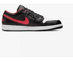 Air Jordan 1 LOW Juodos/Ugnies raudonos/Baltos sportiniai bateliai - 553558-063
