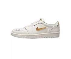 Air Jordan 1 Low Method of Make Wmns “Balti/Metalinio aukso” moteriški sportiniai bateliai - FN5032-100