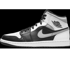 Air Jordan 1 Mid Baltas Shadow batai - 554724-073