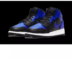 Air Jordan 1 Mid Hyper Royal GS vaikiški batai - 554725-077