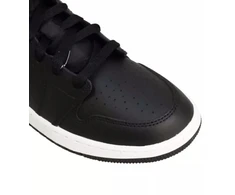 Air Jordan 1 Mid Jaunuoliams (GS) Krepšinio bateliai Juoda/Metalinė aukso - DQ8423-071