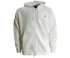 Air Jordan Brooklyn Fleece Jumpman džemperis su užtrauktuku ir gobtuvu, baltas - FV7289-133