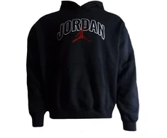 Air Jordan Brooklyn Fleece Vyriškas Džemperis su Gobtuvu Juodas - IB7241-010