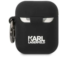AirPods 1/2 dangtelis juodas/juodas Silikoninis Choupette Head 3D