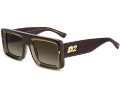 Akiniai DSQUARED2 D2-0141-S-XL7. Akiniai przeciwsłoneczne, Kolor ruda. Mężczyzna.