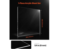 VEVOR Akrilo lakštas 91 x 122 cm 6 mm storio