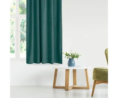 Aksominė užuolaida su kilpomis Vila AmeliaHome 200 × 175 cm, tamsiai žalia
