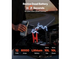 VEVOR Automobilio akumuliatoriaus paleidimo įrenginys 6000A