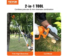 VEVOR 2-in-1 belaidis genėjimo pjūklas ir mini grandininis pjūklas