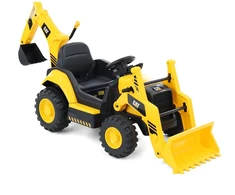 Akumuliatorinis ekskavatorius CAT Backhoe, geltonas