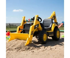Akumuliatorinis ekskavatorius CAT Backhoe, geltonas
