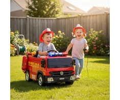 Akumuliatorinis gaisrinės automobilis vaikams HECHT 51818, 2x35W
