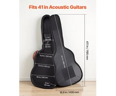 VEVOR Kietas dėklas akustinei gitarai, 1195 mm