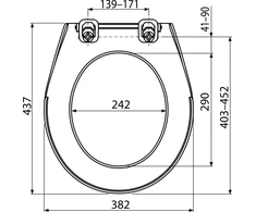 Alca plast A60, dangtis baltas