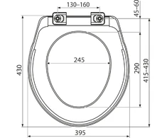 Alcadrain Alca plast A6551 BASIC, dangtis baltas