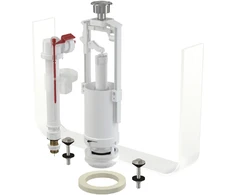 Alca plast vandens nuleidimo ir apatinio pripildymo mechanizmo komplektas Alcadrain SA2000SK 3/8" CHROM, su STOP mygtuku