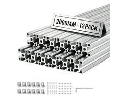 VEVOR 3030 aliuminio profilis 2000 mm, 12 vnt.