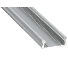 Aliuminis paviršinis profilis Lumines LED juostoms D (pilkas, 3m)