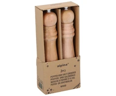 Alpina - Pipirų ir druskos malūnėlių rinkinys 25 cm (2 dalys)