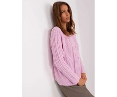 Alyvinės spalvos megztinis