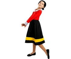 Alyvutės (Olive Oyl) kostiumas mergaitėms – Popeye