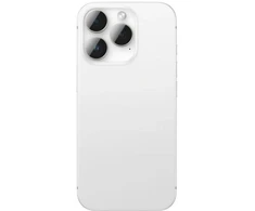 AmazingThing AR aliuminio 3 lęšių stiklas su kameros objektyvo rėmeliu, skirta iPhone 16 Pro / 16 Pro Max - Sidabrinė