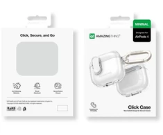 AmazingThing Minimalistinis dėklas AirPods 4 - Skaidrus