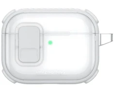 AmazingThing Titan Pro Mag Case Skaidrus dėklas AirPods Pro 3 - Baltas
