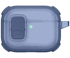 AmazingThing Titan Pro Mag dėklas Skaidrus Mėlynas skirtas AirPods Pro 3