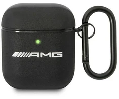 AMG AMA2SLWK AirPods dėklas juodas/juodas Oda