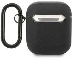 AMG AMA2SLWK AirPods dėklas juodas/juodas Oda