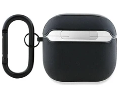 AMG odinis dėklas su baltu logotipu, skirtas AirPods 4 - Juoda / Balta
