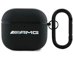 Mercedes AMG AMA4SLWK AirPods 4 dėklas baltos spalvos Leather baltos spalvos Logo