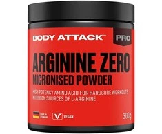 Body Attack L-Argininas 100 % 300g - 5000 mg itin didelė dozė