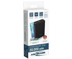 Ansmann PB222PD Ličio polimeras (LiPo) 20000 mAh Juoda