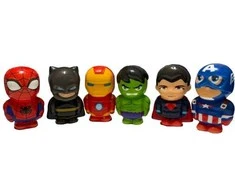 Antistresinis Žaislas Spiderman, Batman, Superman, Hulk, Ironman, Captain America. 6 vnt