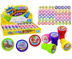 Lean Toys Dekoratyviniai Antspaudai su Jūrų Gyvūnais, 12 Raštų, 6 Spalvos