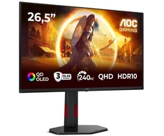 AOC G4 Q27G4ZDR kompiuterio monitorius 67,3 cm (26,5") 2560 x 1440 px Quad HD QD-OLED juodas, raudonas