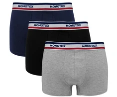 Apatiniai Monotox Basics Boxer Brief 3 vnt. pakuotėje, dydis M, MX21063