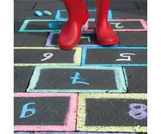 APLI Kids milžiniškos kreidos, 6 vnt. (baltos)