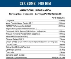 Applied Nutrition Sex Bomb for Him (für den Mann) - 120 caps