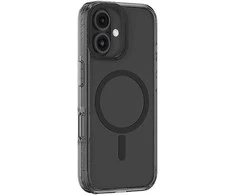 Apsauginis juodas iPhone 16 dėklas su magnetiniu žiedu AmazingThing